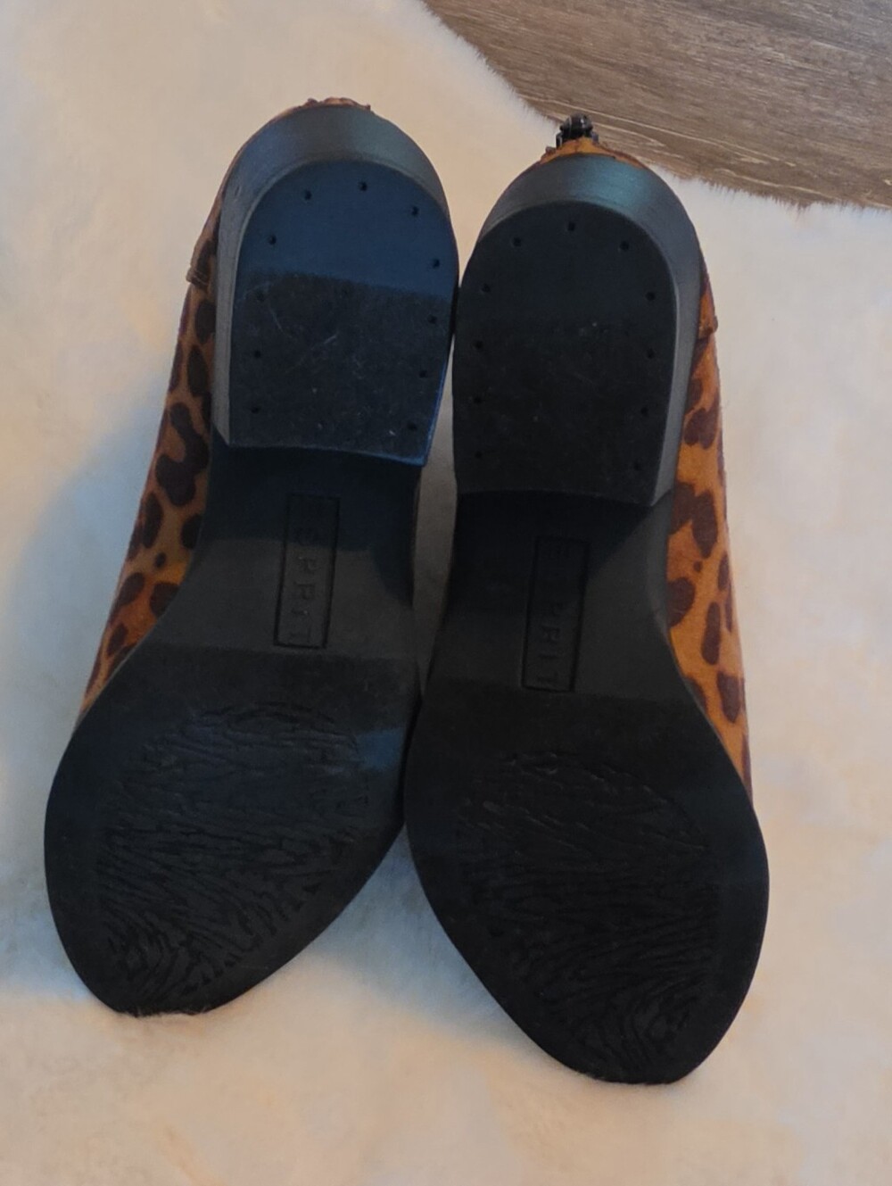 Esprit Leopard Print Chelsea Booties in Brown Size 7 - Picture 5 of 8